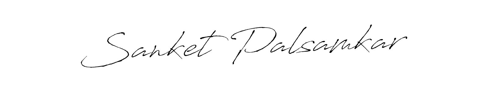 Sanket Palsamkar stylish signature style. Best Handwritten Sign (Antro_Vectra) for my name. Handwritten Signature Collection Ideas for my name Sanket Palsamkar. Sanket Palsamkar signature style 6 images and pictures png