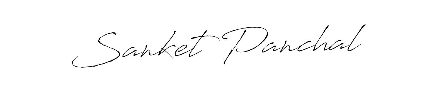 Design your own signature with our free online signature maker. With this signature software, you can create a handwritten (Antro_Vectra) signature for name Sanket Panchal. Sanket Panchal signature style 6 images and pictures png