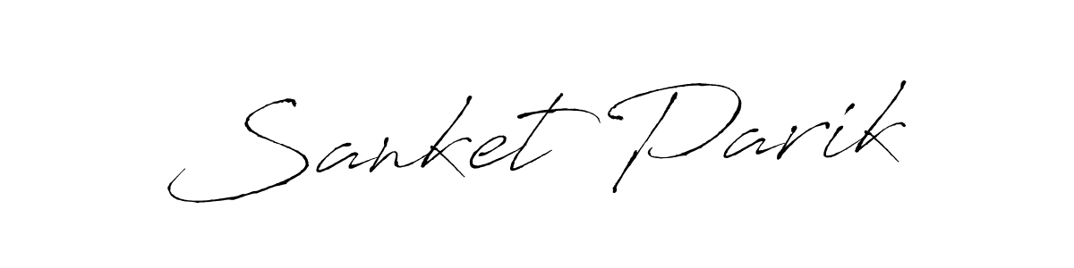 How to make Sanket Parik signature? Antro_Vectra is a professional autograph style. Create handwritten signature for Sanket Parik name. Sanket Parik signature style 6 images and pictures png