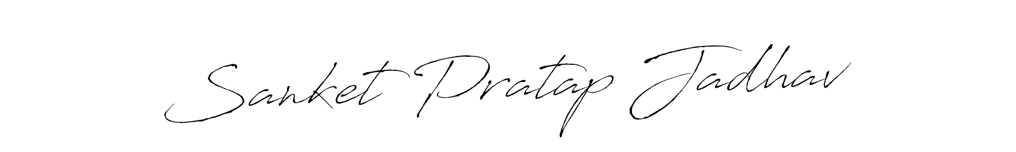 Sanket Pratap Jadhav stylish signature style. Best Handwritten Sign (Antro_Vectra) for my name. Handwritten Signature Collection Ideas for my name Sanket Pratap Jadhav. Sanket Pratap Jadhav signature style 6 images and pictures png