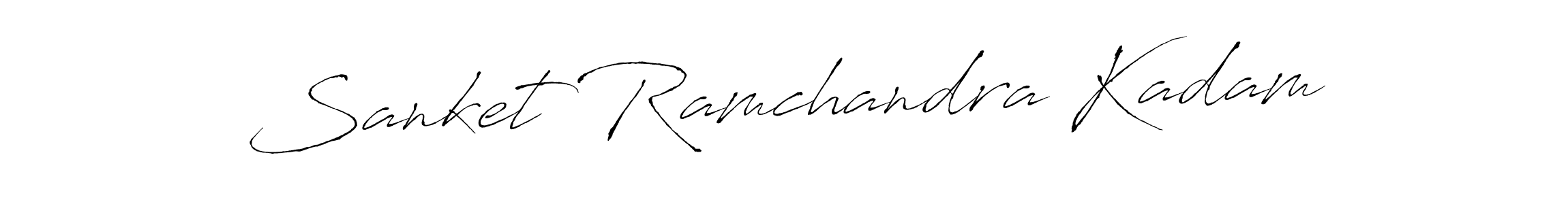 Create a beautiful signature design for name Sanket Ramchandra Kadam. With this signature (Antro_Vectra) fonts, you can make a handwritten signature for free. Sanket Ramchandra Kadam signature style 6 images and pictures png