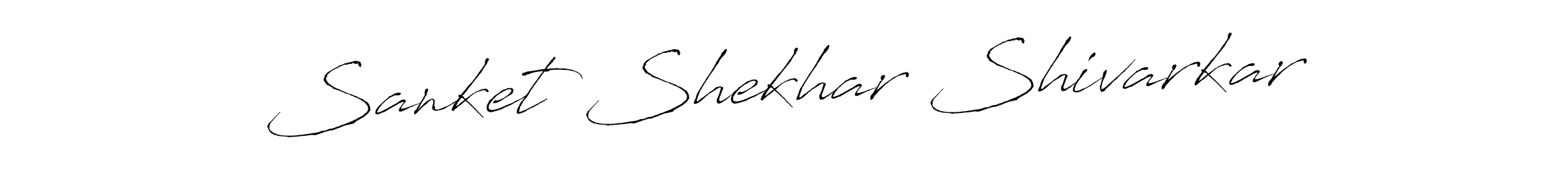 How to make Sanket Shekhar Shivarkar name signature. Use Antro_Vectra style for creating short signs online. This is the latest handwritten sign. Sanket Shekhar Shivarkar signature style 6 images and pictures png