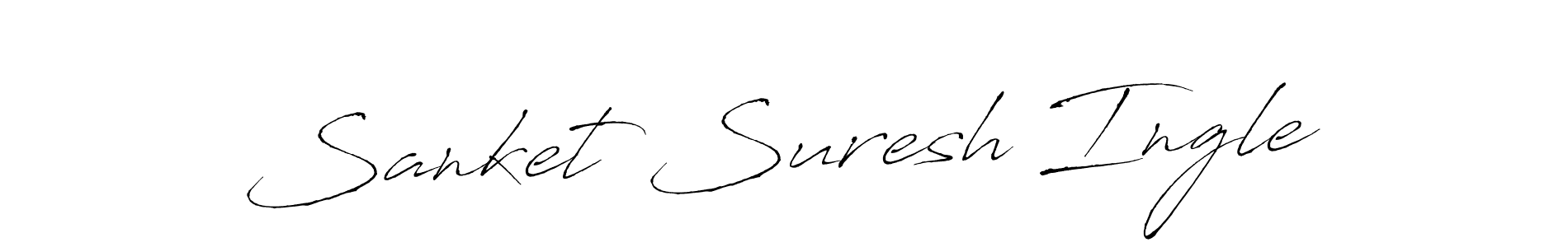 How to make Sanket Suresh Ingle signature? Antro_Vectra is a professional autograph style. Create handwritten signature for Sanket Suresh Ingle name. Sanket Suresh Ingle signature style 6 images and pictures png