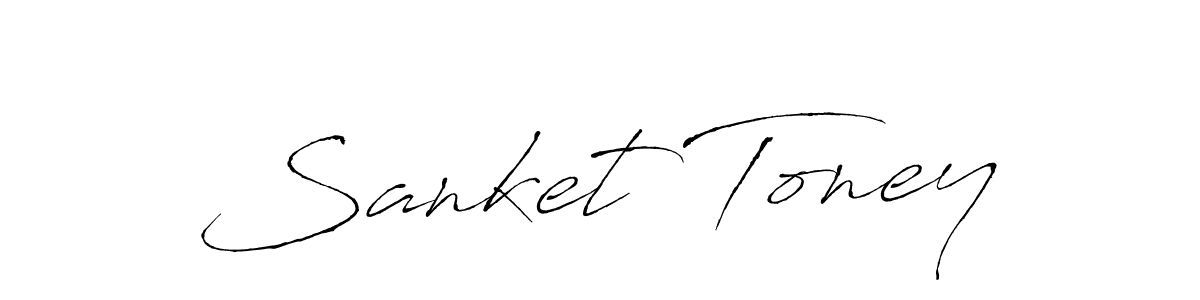 Antro_Vectra is a professional signature style that is perfect for those who want to add a touch of class to their signature. It is also a great choice for those who want to make their signature more unique. Get Sanket Toney name to fancy signature for free. Sanket Toney signature style 6 images and pictures png