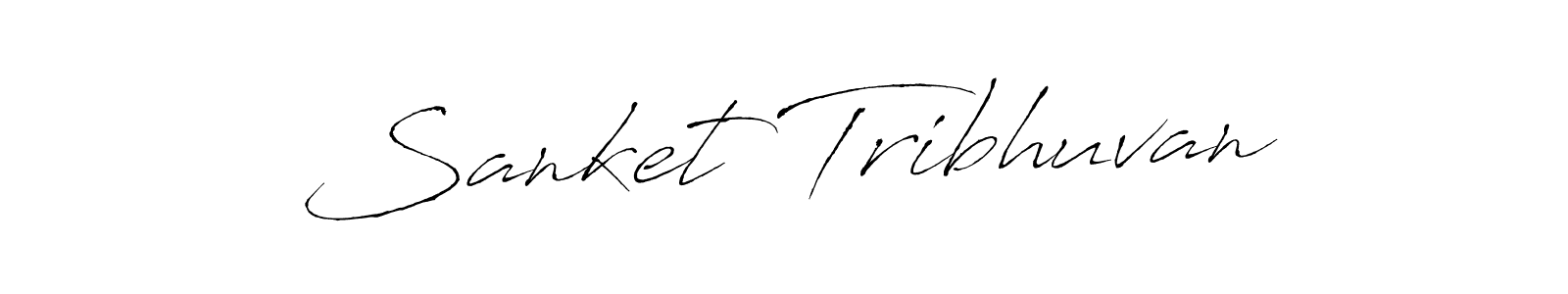 The best way (Antro_Vectra) to make a short signature is to pick only two or three words in your name. The name Sanket Tribhuvan include a total of six letters. For converting this name. Sanket Tribhuvan signature style 6 images and pictures png