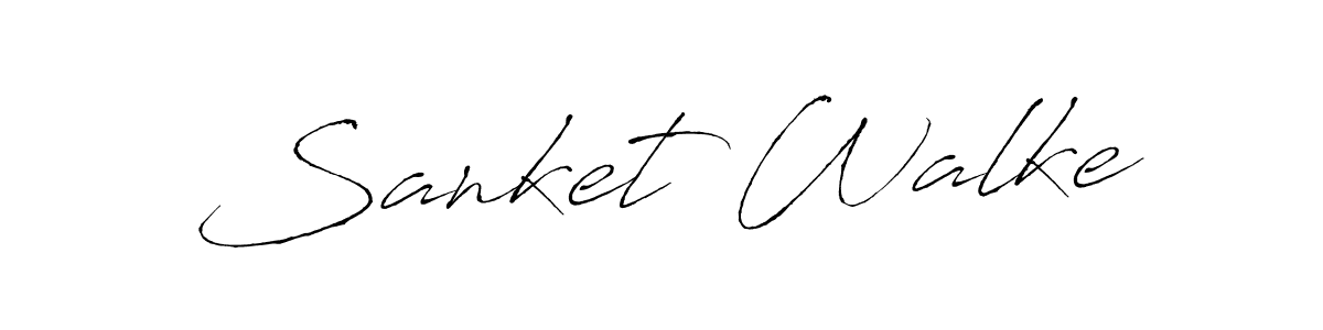 Also we have Sanket Walke name is the best signature style. Create professional handwritten signature collection using Antro_Vectra autograph style. Sanket Walke signature style 6 images and pictures png