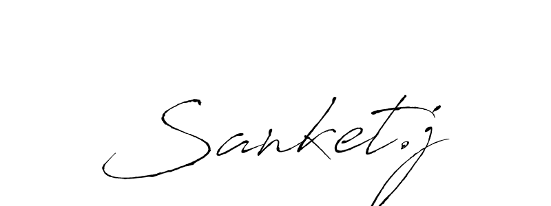 Sanket.j stylish signature style. Best Handwritten Sign (Antro_Vectra) for my name. Handwritten Signature Collection Ideas for my name Sanket.j. Sanket.j signature style 6 images and pictures png