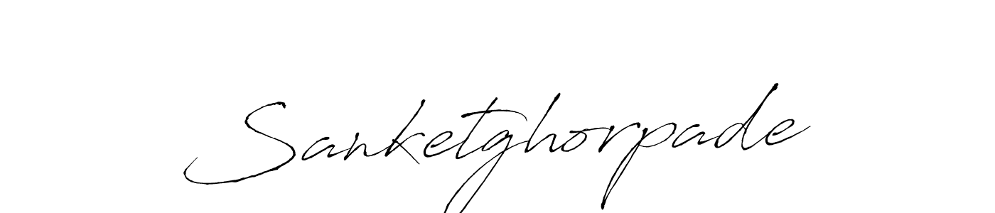 Design your own signature with our free online signature maker. With this signature software, you can create a handwritten (Antro_Vectra) signature for name Sanketghorpade. Sanketghorpade signature style 6 images and pictures png