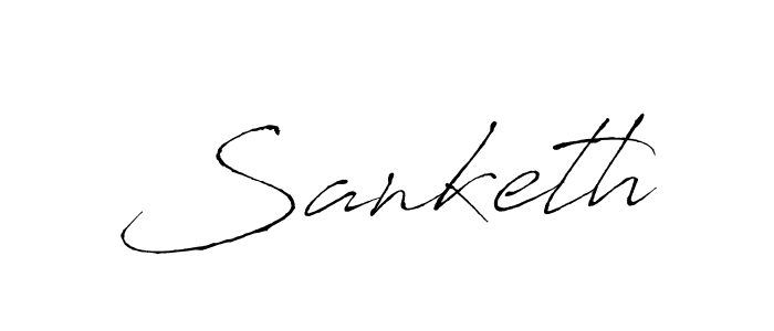 It looks lik you need a new signature style for name Sanketh. Design unique handwritten (Antro_Vectra) signature with our free signature maker in just a few clicks. Sanketh signature style 6 images and pictures png