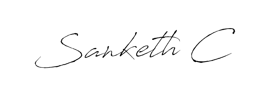 It looks lik you need a new signature style for name Sanketh C. Design unique handwritten (Antro_Vectra) signature with our free signature maker in just a few clicks. Sanketh C signature style 6 images and pictures png