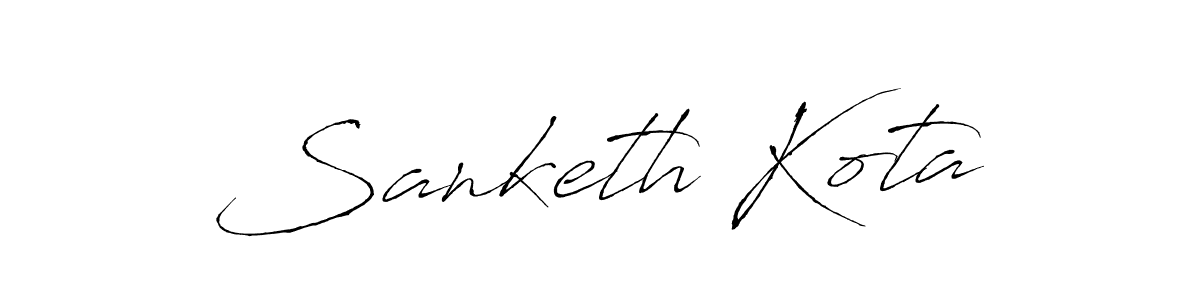 How to make Sanketh Kota signature? Antro_Vectra is a professional autograph style. Create handwritten signature for Sanketh Kota name. Sanketh Kota signature style 6 images and pictures png