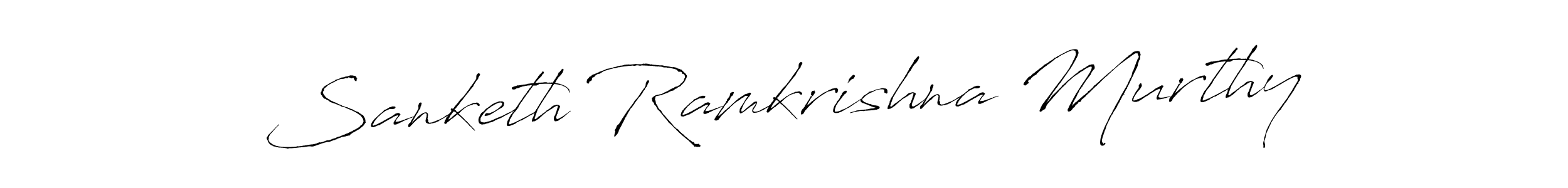 Use a signature maker to create a handwritten signature online. With this signature software, you can design (Antro_Vectra) your own signature for name Sanketh Ramkrishna Murthy. Sanketh Ramkrishna Murthy signature style 6 images and pictures png