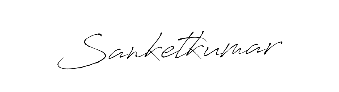 Sanketkumar stylish signature style. Best Handwritten Sign (Antro_Vectra) for my name. Handwritten Signature Collection Ideas for my name Sanketkumar. Sanketkumar signature style 6 images and pictures png