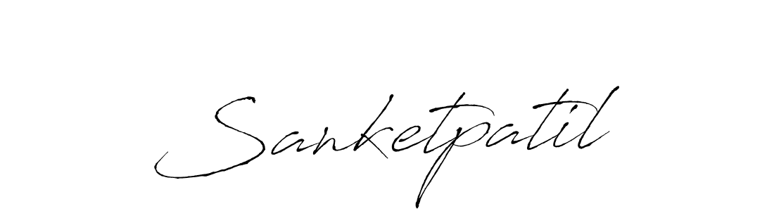 Design your own signature with our free online signature maker. With this signature software, you can create a handwritten (Antro_Vectra) signature for name Sanketpatil. Sanketpatil signature style 6 images and pictures png