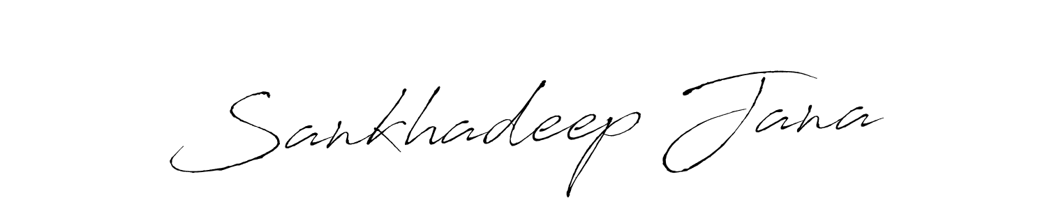 How to make Sankhadeep Jana name signature. Use Antro_Vectra style for creating short signs online. This is the latest handwritten sign. Sankhadeep Jana signature style 6 images and pictures png