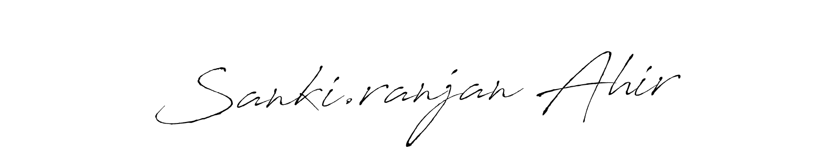 The best way (Antro_Vectra) to make a short signature is to pick only two or three words in your name. The name Sanki.ranjan Ahir include a total of six letters. For converting this name. Sanki.ranjan Ahir signature style 6 images and pictures png