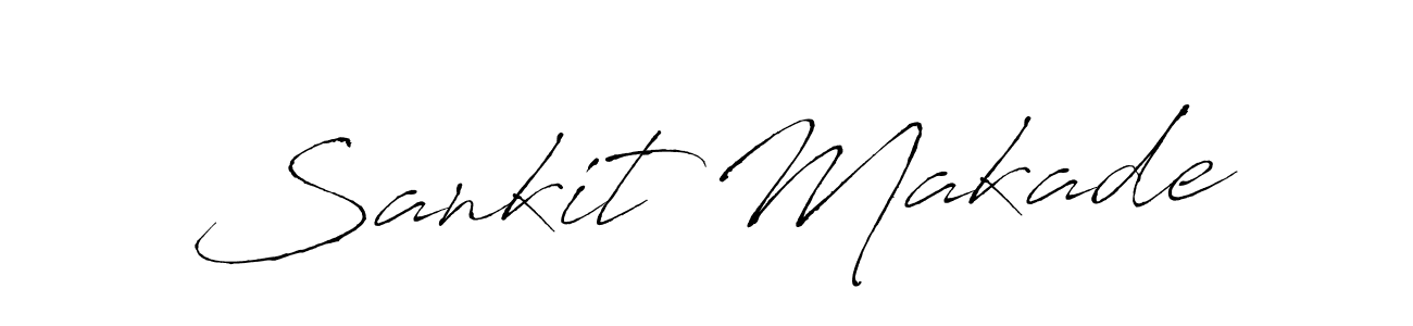 Antro_Vectra is a professional signature style that is perfect for those who want to add a touch of class to their signature. It is also a great choice for those who want to make their signature more unique. Get Sankit Makade name to fancy signature for free. Sankit Makade signature style 6 images and pictures png