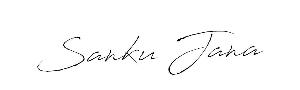 Also You can easily find your signature by using the search form. We will create Sanku Jana name handwritten signature images for you free of cost using Antro_Vectra sign style. Sanku Jana signature style 6 images and pictures png