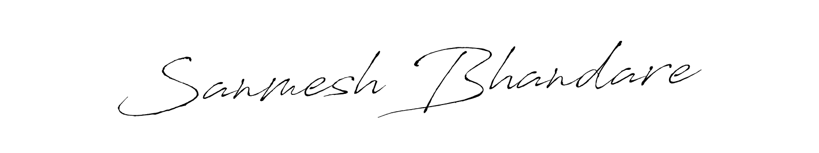 Design your own signature with our free online signature maker. With this signature software, you can create a handwritten (Antro_Vectra) signature for name Sanmesh Bhandare. Sanmesh Bhandare signature style 6 images and pictures png