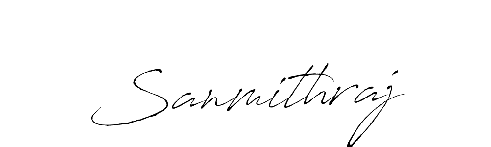 Antro_Vectra is a professional signature style that is perfect for those who want to add a touch of class to their signature. It is also a great choice for those who want to make their signature more unique. Get Sanmithraj name to fancy signature for free. Sanmithraj signature style 6 images and pictures png