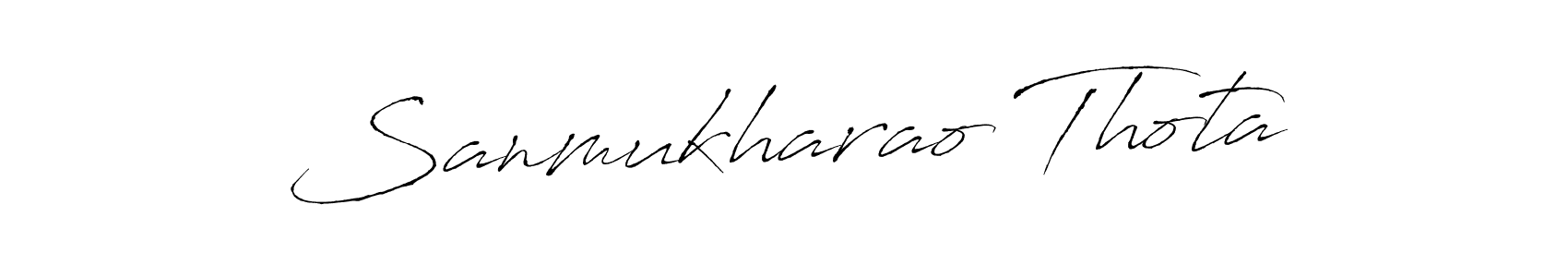Also we have Sanmukharao Thota name is the best signature style. Create professional handwritten signature collection using Antro_Vectra autograph style. Sanmukharao Thota signature style 6 images and pictures png