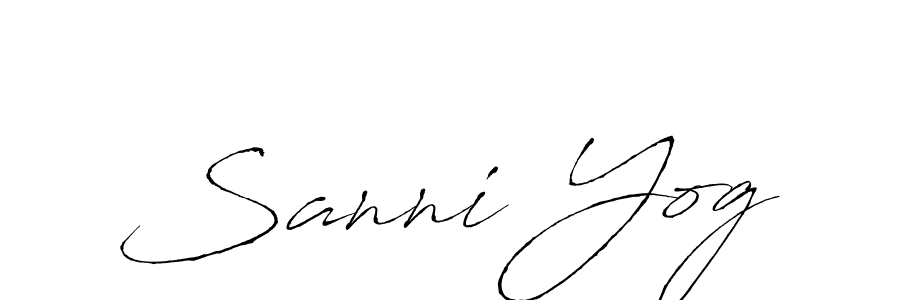 Use a signature maker to create a handwritten signature online. With this signature software, you can design (Antro_Vectra) your own signature for name Sanni Yog. Sanni Yog signature style 6 images and pictures png