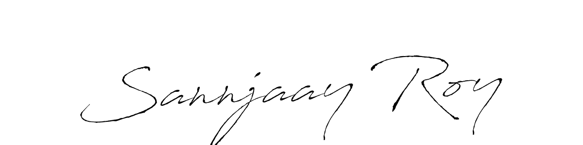 Create a beautiful signature design for name Sannjaay Roy. With this signature (Antro_Vectra) fonts, you can make a handwritten signature for free. Sannjaay Roy signature style 6 images and pictures png