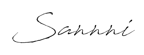 Make your name Sannni memorable on every contract using Antro_Vectra autograph style. Instant transparent background export available. Sannni signature style 6 images and pictures png