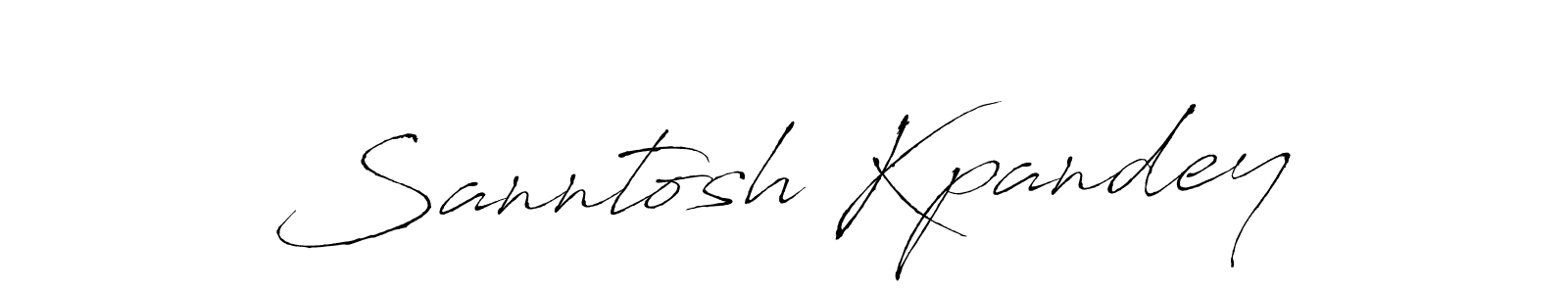 Design your own signature with our free online signature maker. With this signature software, you can create a handwritten (Antro_Vectra) signature for name Sanntosh Kpandey. Sanntosh Kpandey signature style 6 images and pictures png