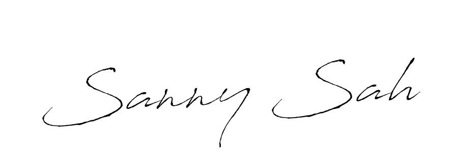Create a beautiful signature design for name Sanny Sah. With this signature (Antro_Vectra) fonts, you can make a handwritten signature for free. Sanny Sah signature style 6 images and pictures png