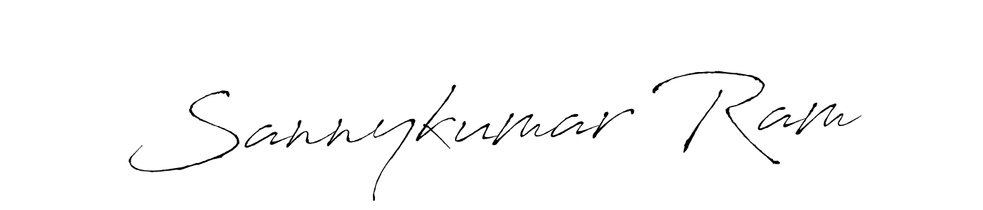 Antro_Vectra is a professional signature style that is perfect for those who want to add a touch of class to their signature. It is also a great choice for those who want to make their signature more unique. Get Sannykumar Ram name to fancy signature for free. Sannykumar Ram signature style 6 images and pictures png