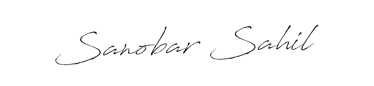 How to Draw Sanobar Sahil signature style? Antro_Vectra is a latest design signature styles for name Sanobar Sahil. Sanobar Sahil signature style 6 images and pictures png
