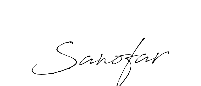 Sanofar stylish signature style. Best Handwritten Sign (Antro_Vectra) for my name. Handwritten Signature Collection Ideas for my name Sanofar. Sanofar signature style 6 images and pictures png