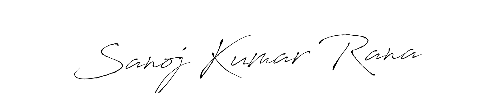 How to make Sanoj Kumar Rana signature? Antro_Vectra is a professional autograph style. Create handwritten signature for Sanoj Kumar Rana name. Sanoj Kumar Rana signature style 6 images and pictures png