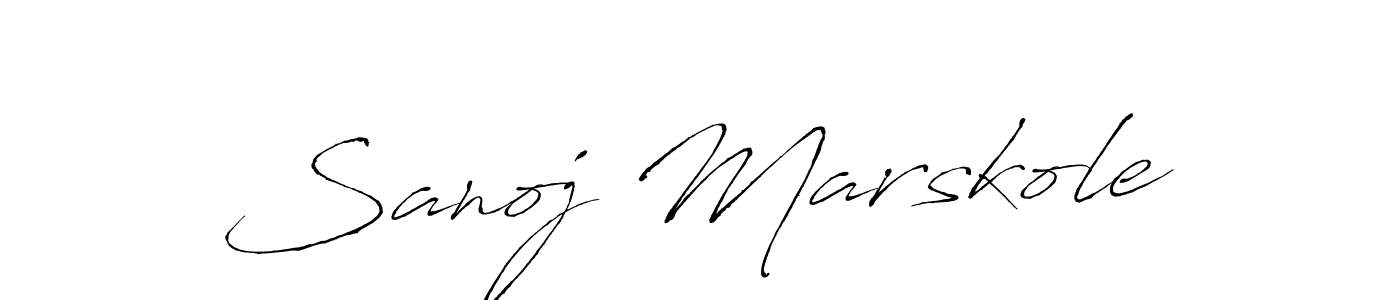 The best way (Antro_Vectra) to make a short signature is to pick only two or three words in your name. The name Sanoj Marskole include a total of six letters. For converting this name. Sanoj Marskole signature style 6 images and pictures png