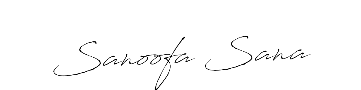 Also we have Sanoofa Sana name is the best signature style. Create professional handwritten signature collection using Antro_Vectra autograph style. Sanoofa Sana signature style 6 images and pictures png
