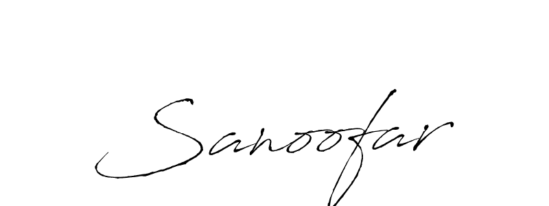 Create a beautiful signature design for name Sanoofar. With this signature (Antro_Vectra) fonts, you can make a handwritten signature for free. Sanoofar signature style 6 images and pictures png