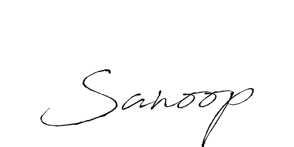 Create a beautiful signature design for name Sanoop. With this signature (Antro_Vectra) fonts, you can make a handwritten signature for free. Sanoop signature style 6 images and pictures png