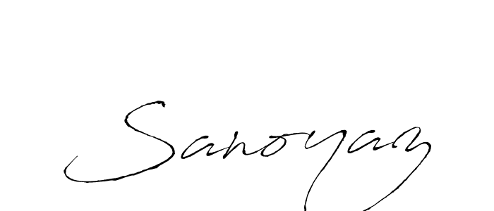 You should practise on your own different ways (Antro_Vectra) to write your name (Sanoyaz) in signature. don't let someone else do it for you. Sanoyaz signature style 6 images and pictures png