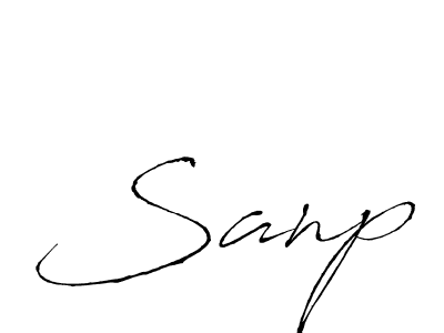 Sanp stylish signature style. Best Handwritten Sign (Antro_Vectra) for my name. Handwritten Signature Collection Ideas for my name Sanp. Sanp signature style 6 images and pictures png