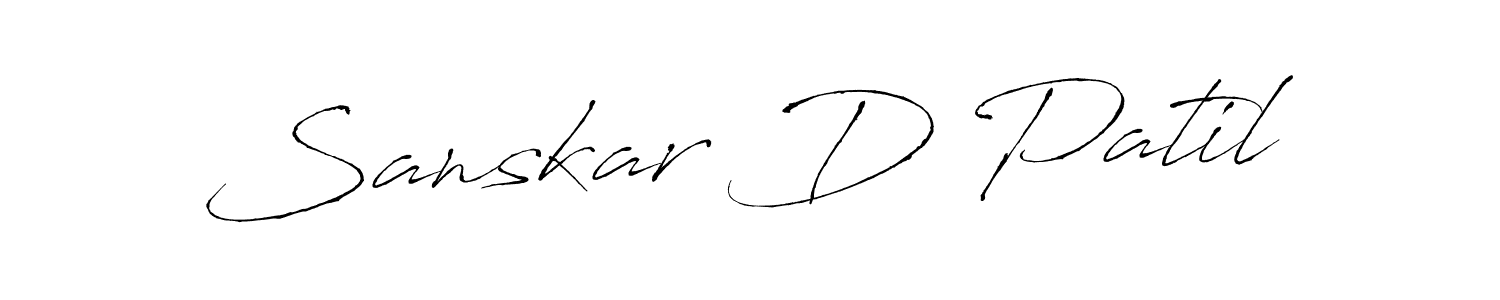 You should practise on your own different ways (Antro_Vectra) to write your name (Sanskar D Patil) in signature. don't let someone else do it for you. Sanskar D Patil signature style 6 images and pictures png