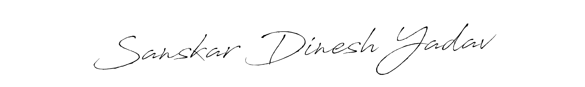 Use a signature maker to create a handwritten signature online. With this signature software, you can design (Antro_Vectra) your own signature for name Sanskar Dinesh Yadav. Sanskar Dinesh Yadav signature style 6 images and pictures png