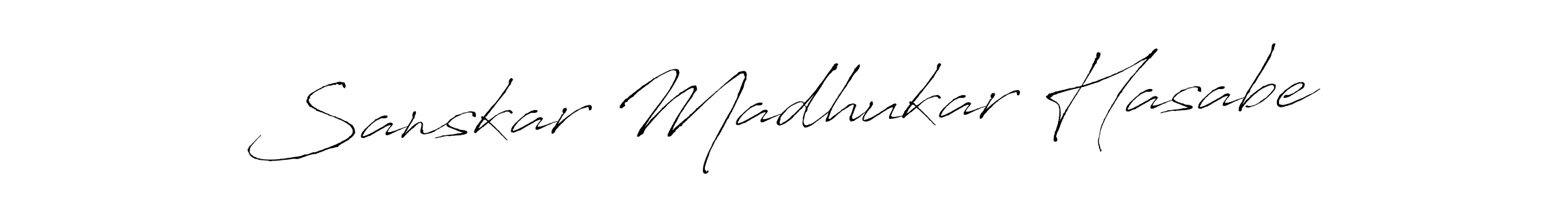 Sanskar Madhukar Hasabe stylish signature style. Best Handwritten Sign (Antro_Vectra) for my name. Handwritten Signature Collection Ideas for my name Sanskar Madhukar Hasabe. Sanskar Madhukar Hasabe signature style 6 images and pictures png