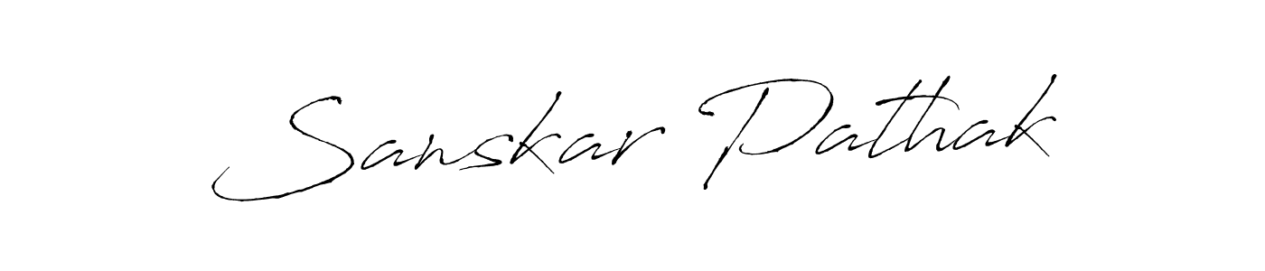 Design your own signature with our free online signature maker. With this signature software, you can create a handwritten (Antro_Vectra) signature for name Sanskar Pathak. Sanskar Pathak signature style 6 images and pictures png