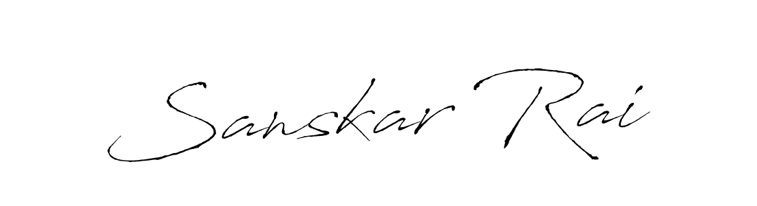 Use a signature maker to create a handwritten signature online. With this signature software, you can design (Antro_Vectra) your own signature for name Sanskar Rai. Sanskar Rai signature style 6 images and pictures png