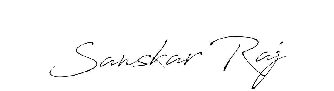Use a signature maker to create a handwritten signature online. With this signature software, you can design (Antro_Vectra) your own signature for name Sanskar Raj. Sanskar Raj signature style 6 images and pictures png