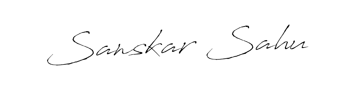 Once you've used our free online signature maker to create your best signature Antro_Vectra style, it's time to enjoy all of the benefits that Sanskar Sahu name signing documents. Sanskar Sahu signature style 6 images and pictures png