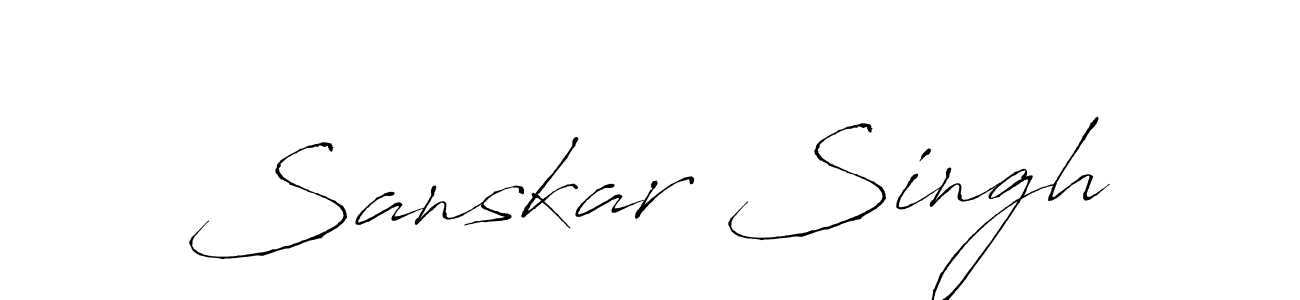 Also we have Sanskar Singh name is the best signature style. Create professional handwritten signature collection using Antro_Vectra autograph style. Sanskar Singh signature style 6 images and pictures png