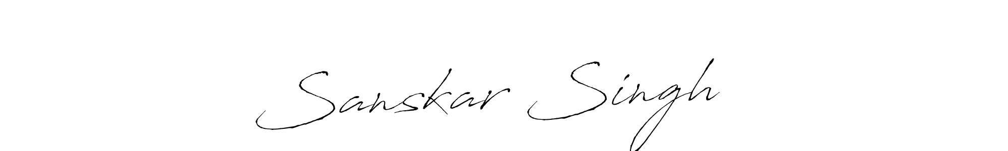 How to make Sanskar Singh ♠️ name signature. Use Antro_Vectra style for creating short signs online. This is the latest handwritten sign. Sanskar Singh ♠️ signature style 6 images and pictures png