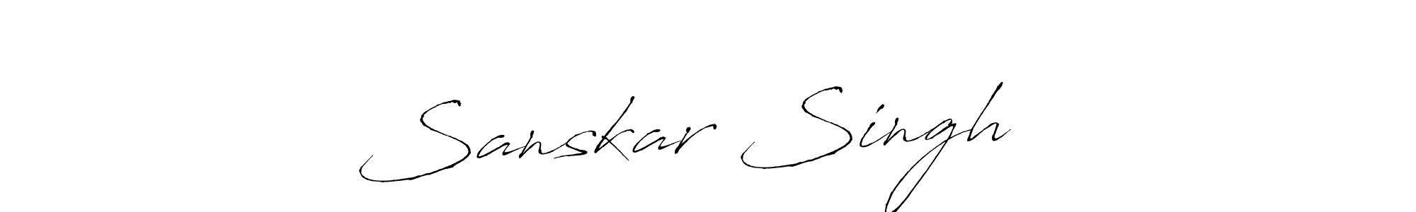 It looks lik you need a new signature style for name Sanskar Singh ♠️. Design unique handwritten (Antro_Vectra) signature with our free signature maker in just a few clicks. Sanskar Singh ♠️ signature style 6 images and pictures png